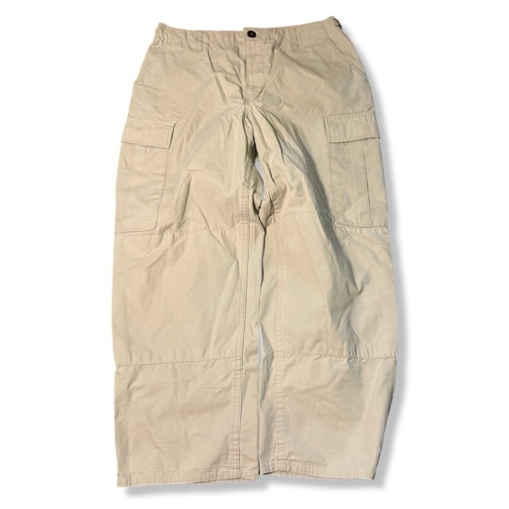 Vintage Genuine Gear Beige Tactical Utility Pants Size M/L Y2K Outerwear
